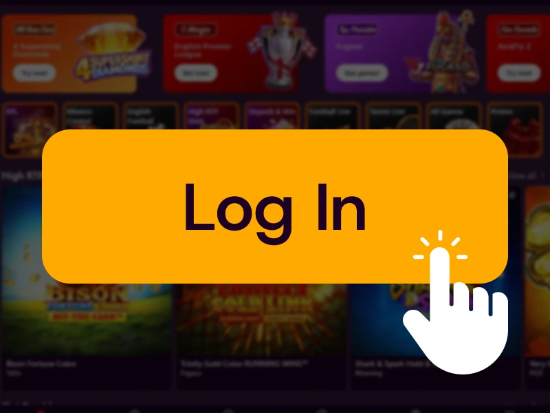 Spinpin Log In button
