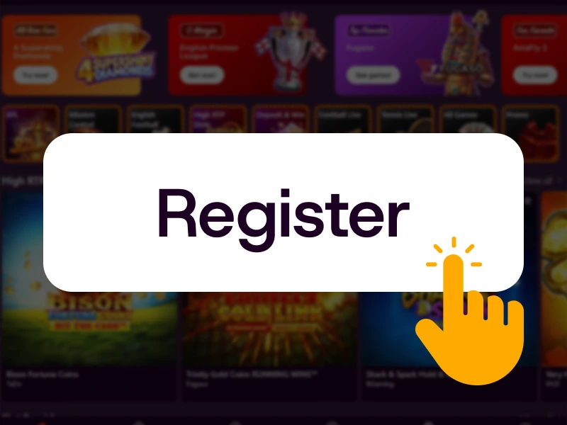 Spinpin UK registration button